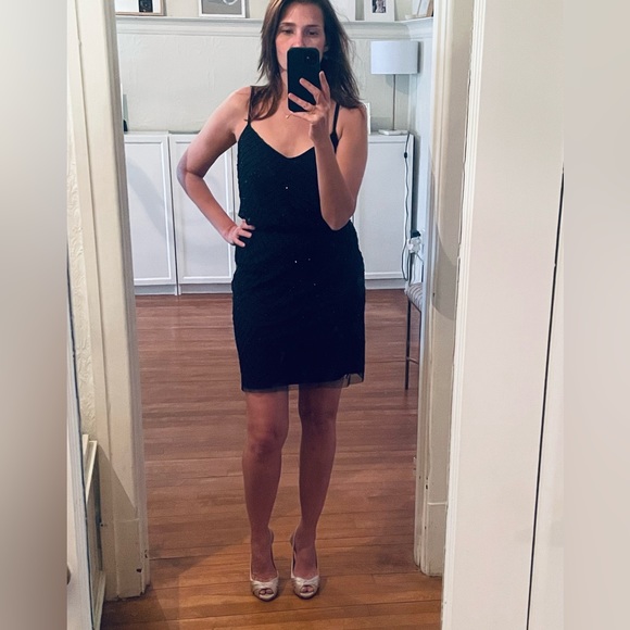 Adrianna Papell Blouson Beaded Mini Dress - Picture 6 of 6